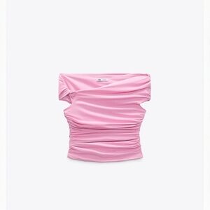 RUCHED ASYMMETRIC TOP